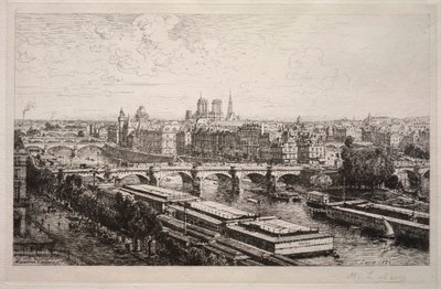 Vista dal Louvre da Maxime Lalanne