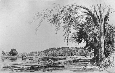 Vista di Richmond dal Tamigi, 1871 da Maxime Lalanne
