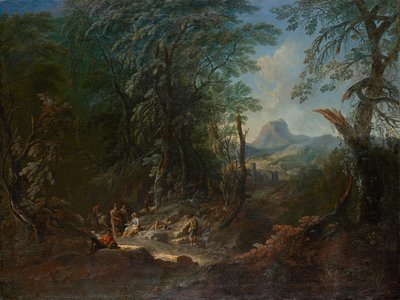 Paesaggio boschivo "Mattina" da Maximilian Joseph Schinnagl