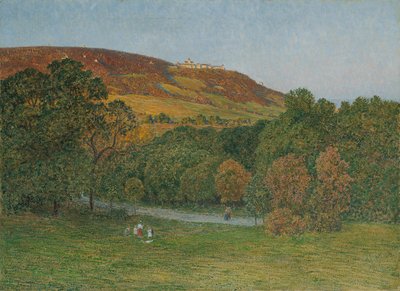 Vista dal Cobenzl al Kahlenberg vicino a Vienna da Maximilian Suppantschitsch