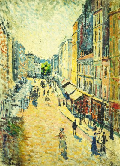 Una strada ad Abbesses da Maximilien Luce