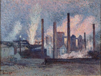 Acciaieria a Charleroi, 1897 da Maximilien Luce