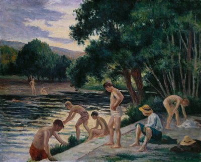 Bagnanti sulle rive della Cure da Maximilien Luce