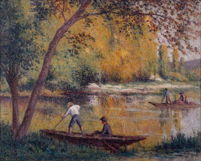 Raccoglitori di legna sulla Cure da Maximilien Luce