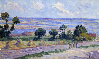 Covoni di fieno vicino al mare; Meules au Bord de la Mer, 1914 da Maximilien Luce