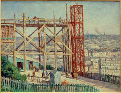 La costruzione del Sacro Cuore da Maximilien Luce