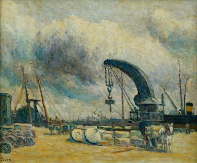 Il Porto, Quai a Schiedamm, 1907 da Maximilien Luce