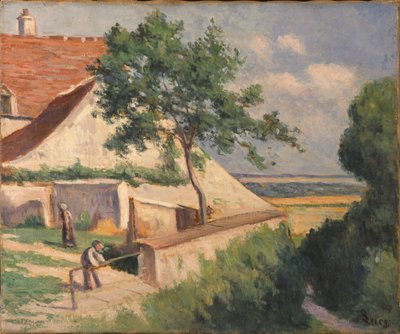 Rolleboise, dietro la chiesa da Maximilien Luce