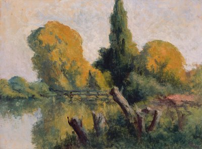 Rolleboise, Piccolo Braccio della Senna in Autunno, c.1925 da Maximilien Luce