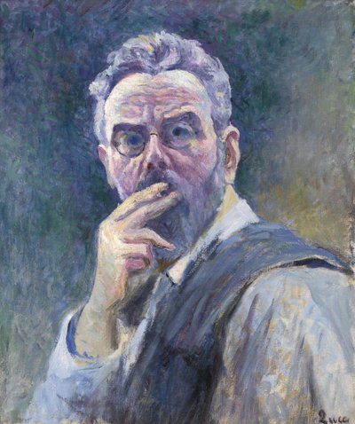 Autoritratto con sigaretta, c. 1905 da Maximilien Luce