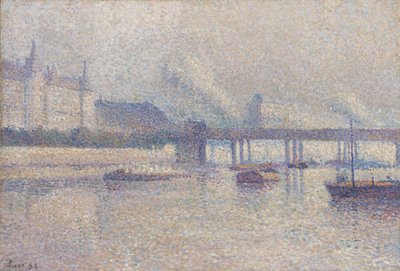 Le rive della Senna a Parigi, 1893 da Maximilien Luce