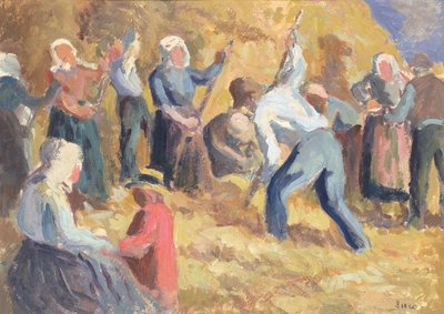 Il raccolto, c.1914 da Maximilien Luce