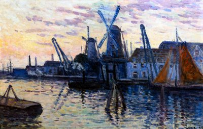 Mulini a vento in Olanda, 1908 da Maximilien Luce