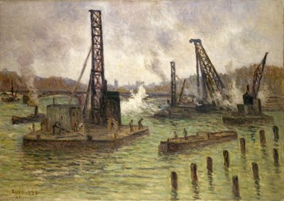 Lavori sulla Senna, Pont des Saints-Pères da Maximilien Luce