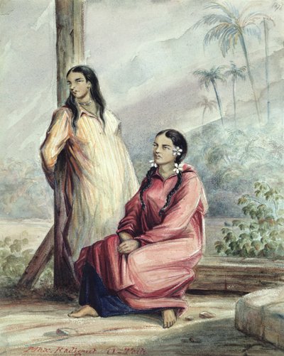 Due Donne Tahitiane, c.1841-48 da Maximilien Radiguet