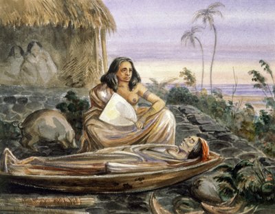 Veglia funebre in Oceania da Maximilien Radiguet