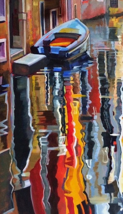 Riflessioni sulla barca blu da Maxine Shore