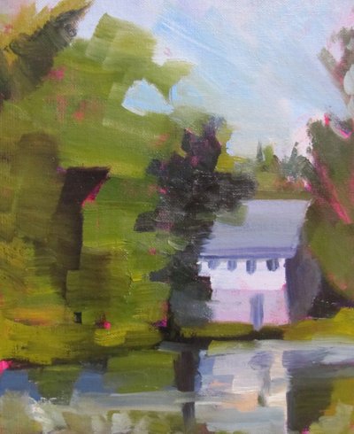 Casa in stile impressionista in riva al lago da Maxine Shore