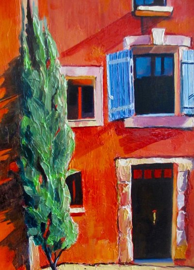 Casa rossa, persiane blu da Maxine Shore