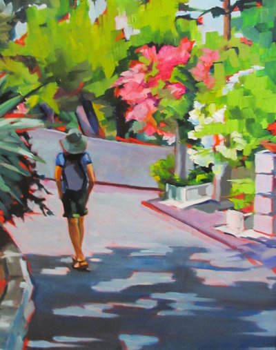 Passeggiata nel giardino estivo da Maxine Shore