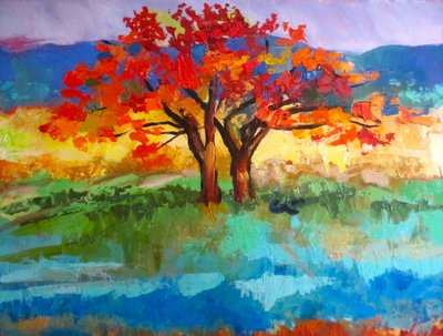 Alberi dai colori vivaci in autunno da Maxine Shore