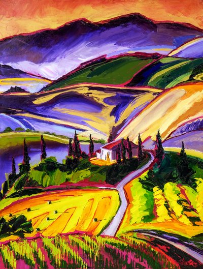 Le vivaci colline toscane da Maxine Shore