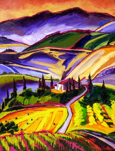 Il vivace paesaggio toscano da Maxine Shore