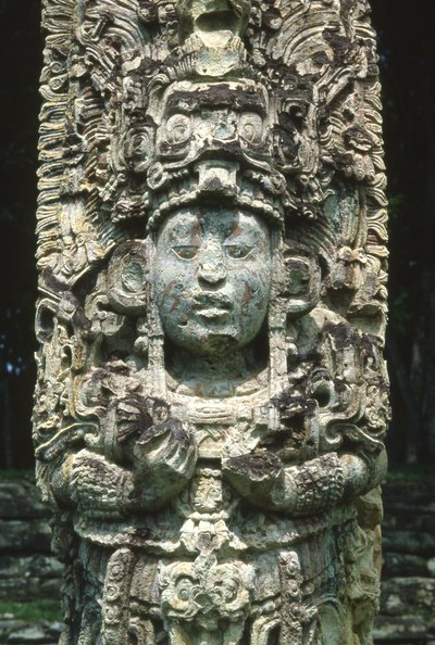 Stela H di Copan da Mayan