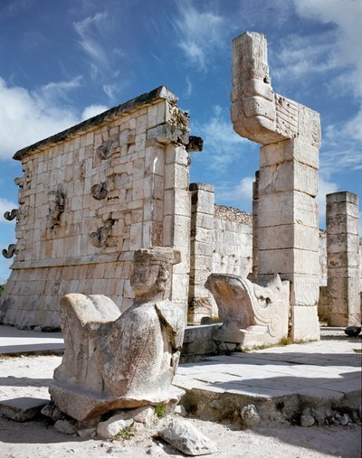 Ingresso del tempio dei guerrieri, 750-1200 da Mayan