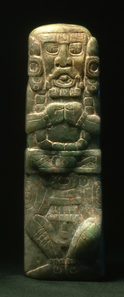 Statuetta posta in dedica lungo la Scalinata Geroglifica, Copan, Periodo Classico Tardo (600-900) da Mayan