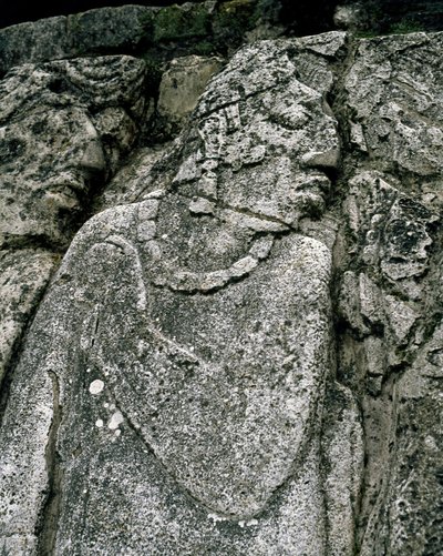 Stele nella casa A, patio 2 nel palazzo da Mayan