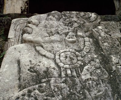 Stele nella casa A, patio 2 nel palazzo da Mayan