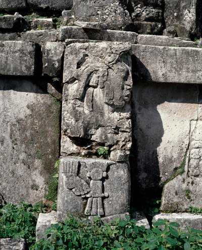Stele nella casa C, patio 2 nel palazzo da Mayan
