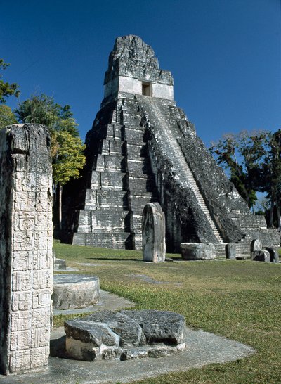Tempio I di Tikal o Tempio del Gran Giaguaro, VII-VIII secolo da Mayan