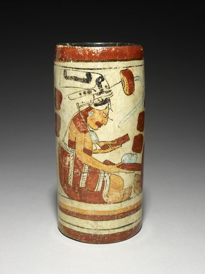 Vaso con scena di presentazione, 600-900 d.C. da Mayan
