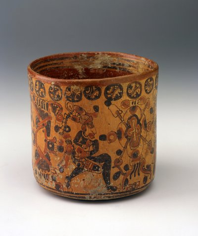 Vaso cilindrico, c.650-850 da Mayan Mayan