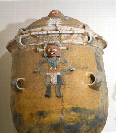 Urna funeraria con coperchio, Ixil, Quiche, Guatemala, Periodo Postclassico Antico (900-1200) da Mayan Mayan