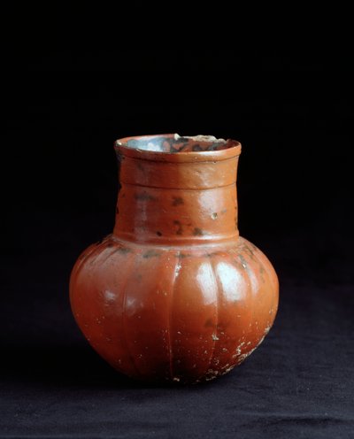 Arte precolombiana, civiltà Maya, periodo postclassico: vaso di argilla. Da Los Cerritos, Chicaj, Quiche, Guatemala da Mayan Mayan