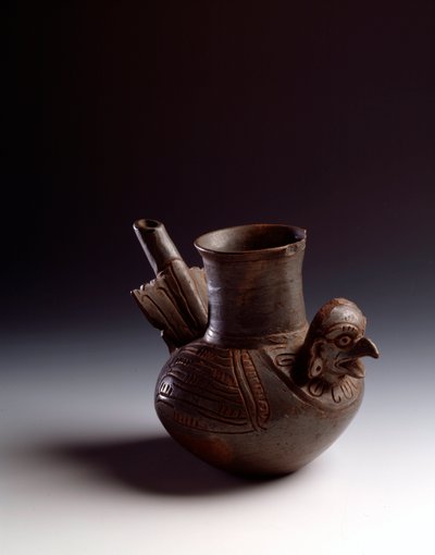 Arte precolombiana, civiltà Maya, periodo postclassico: vaso zoomorfo che rappresenta un uccello. Da Asuncion Mita Jutiapa, Guatemala da Mayan Mayan