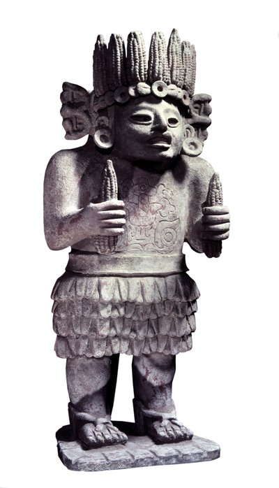 Civiltà precolombiana: statua maya che rappresenta il dio delle cameriere. Parigi, Museo dell