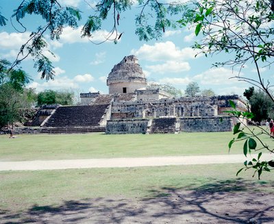 Civiltà precolombiana: vista del sito di Chichen Itza nella regione dello Yucatan. Civiltà Maya, periodo classico e rinascimento Maya, 750-1200 d.C. Messico da Mayan Mayan