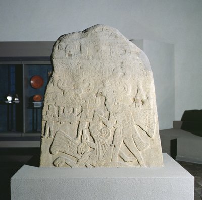 Stele 21 da Izapa, Chiapas, Messico, Periodo Classico Antico (300-600 d.C.) (pietra) da Mayan Mayan