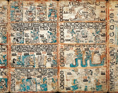 Il Codice di Madrid, miniature dipinte da Mayan Mayan