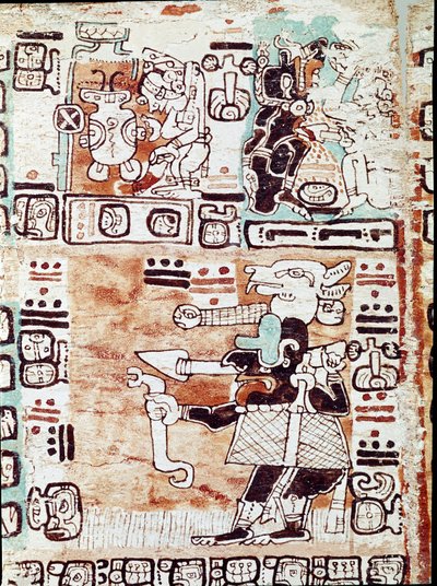 Il Codice di Madrid o Codice Tro Cortesiano, tratta di oroscopi e tavole astrologiche, riportato in Spagna da Hernan Cortes (1485-1547). Miniature dipinte da Mayan Mayan