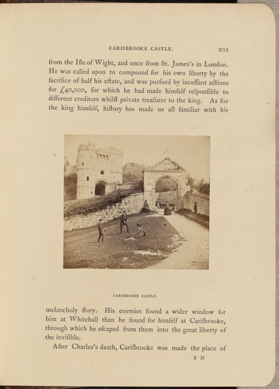 Castello di Carisbrooke; vista generale da McLean and Melhuish