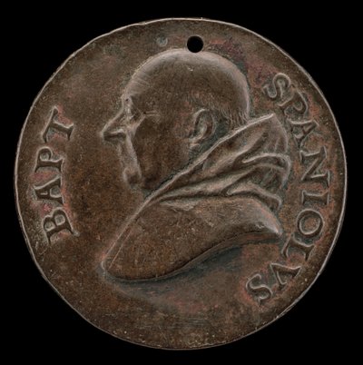 Battista Spagnoli di Mantova, 1447-1516, poeta carmelitano [recto], c. 1513 da Mea