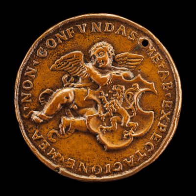 Putto che Tiene le Armi di Vitry [retro], 1518 da Medallist of 1518