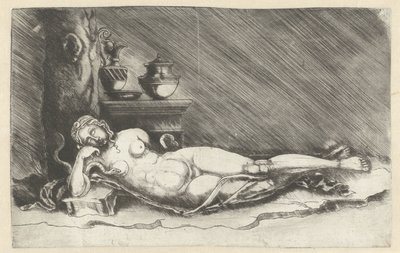 Morte di Cleopatra con serpente da Meester van 1515