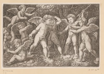 Putti che giocano da Meester van de Dobbelsteen