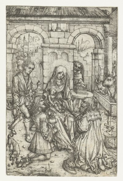 Adorazione dei Magi da Meester van het Amsterdamse Kabinet